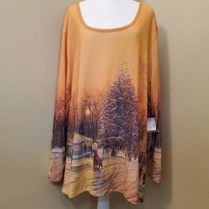 Limited Edition Catherine's Christmas Knit Top (4X, NWT)